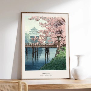 Japanese print, Cherry blossom, Japan poster, Sakura poster, Cherry tree, Cherry Blossom, Art print on museum quality paper