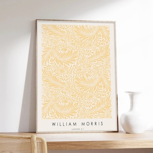 William Morris Poster, Larkspur n.3, Art Nouveau, Motivi floreali, Poster artistico, Stampa artistica su carta di qualità museale