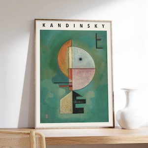 Kandinsky Poster, Upward, Abstract Art, Wassily Kandinsky, Exhibition Poster, Museum Quality Art Printing on Paper