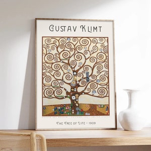 Cartel de Gustav Klimt, Árbol de la vida, Klimt, Cartel de la naturaleza, Cartel de la exposición, Impresión artística en papel de calidad de museo