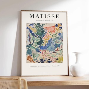 Matisse-Plakat, Landschaft in Collioure, Henri Matisse, abstrakte Kunst, Kunstdruck auf Papier in Museumsqualität