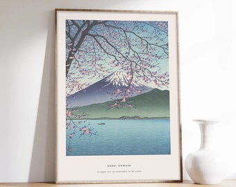 Japanese Print, Mount Fuji, Japan Poster, Mount Fuji Poster, Hasui Kawase, Mount Fuji Poster, Museum Quality Art Printing on Paper
