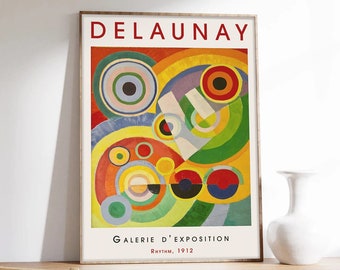 Delaunay Poster, Abstract Art, Robert Delaunay, Abstract Poster, Exhibition Poster, Museum Quality Art Printing on Paper