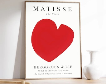 Matisse poster, Het Hart, Kunstposter, Print op hoogwaardig papier