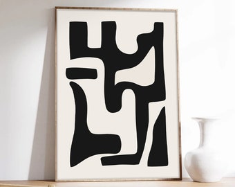 Abstract Art Poster, Minimalist, Abstract Stains, Abstract Art, Art Print on Museum Quality Paper