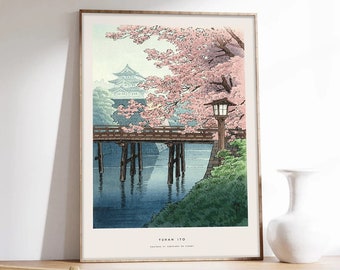 Japanese Print, Cherry Blossom, Japan Poster, Sakura Poster, Cherry Blossom, Museum Quality Art Printing on Paper