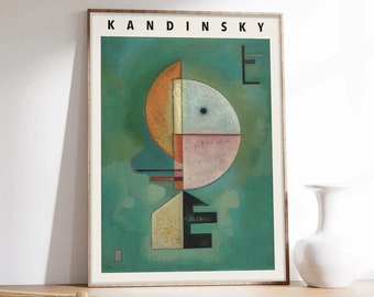 Kandinsky Poster, Upward, Abstract Art, Vassily Kandinsky, Exhibition Poster, Museum Quality Art Printing on Paper