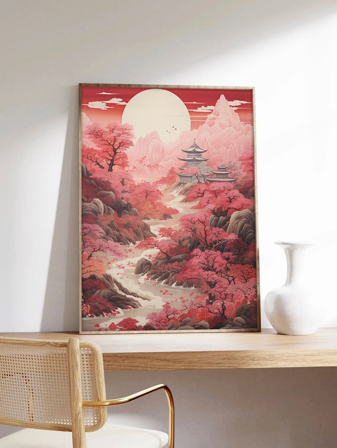 Japanese poster, Hokusai, Japanese Landscape, Japanese print, Asian wall art, museum quality paper