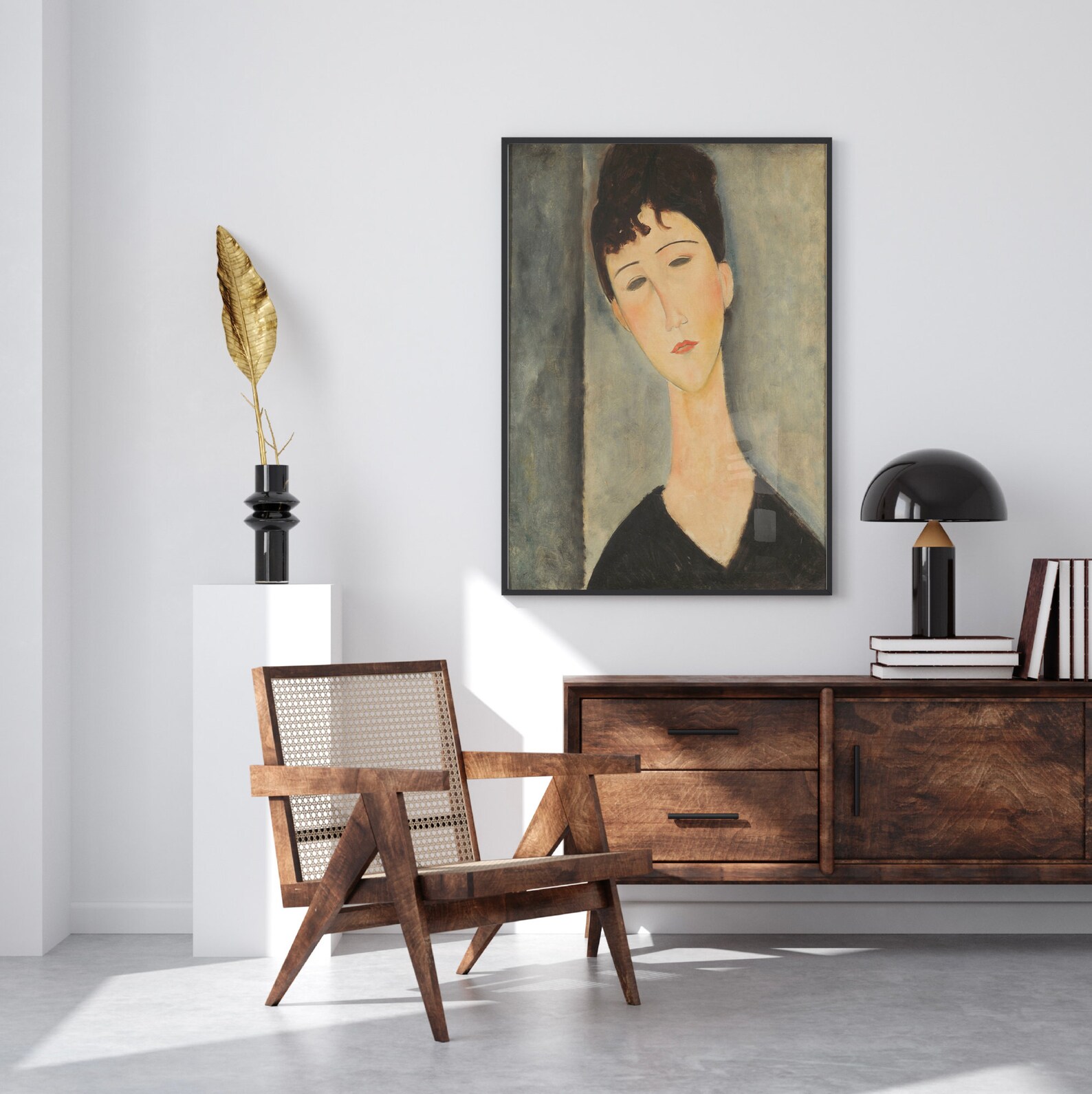 Modigliani Poster, Modern Art, Figure of Woman, Amedeo Modigliani ...