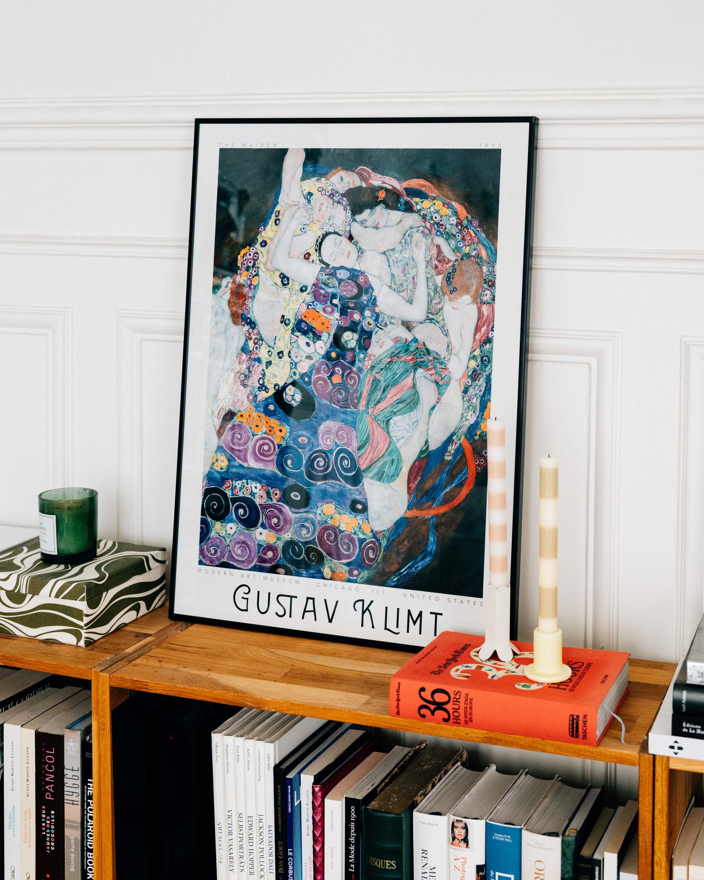 Gustav Klimt Poster, the Maiden, Klimt, Art Nouveau, Exhibition