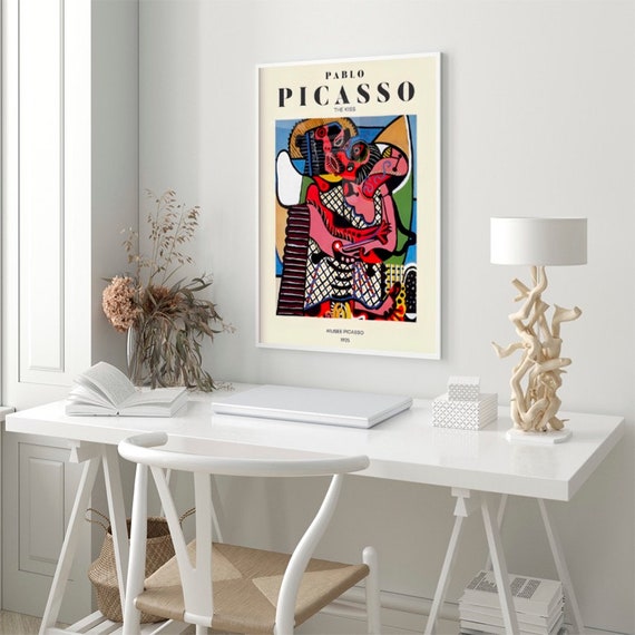Picasso Poster, the Kiss by Pablo Picasso, Art Poster, Cubism
