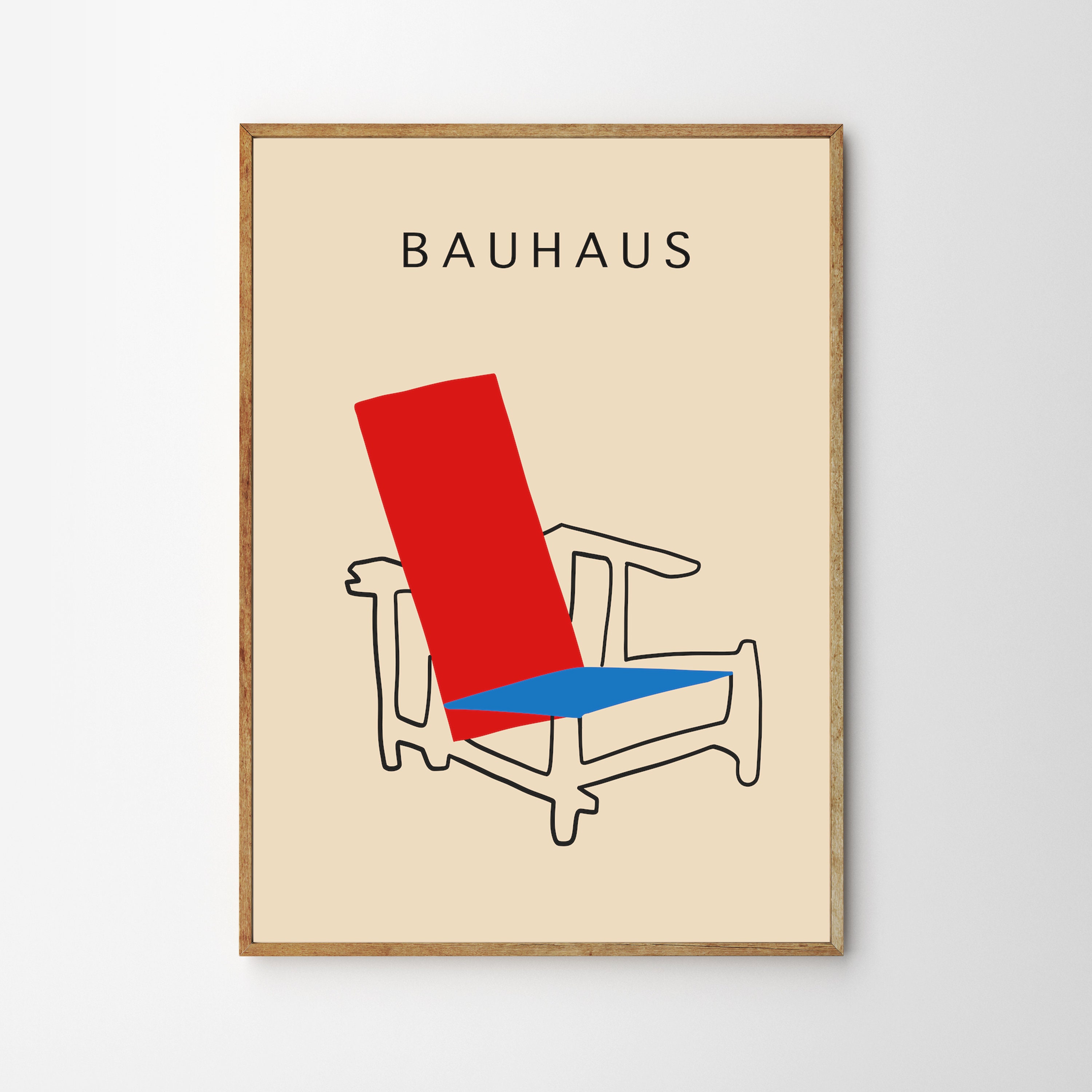 Bauhaus, La Chaise, Affiche d'art sur Papier Premium de 200G