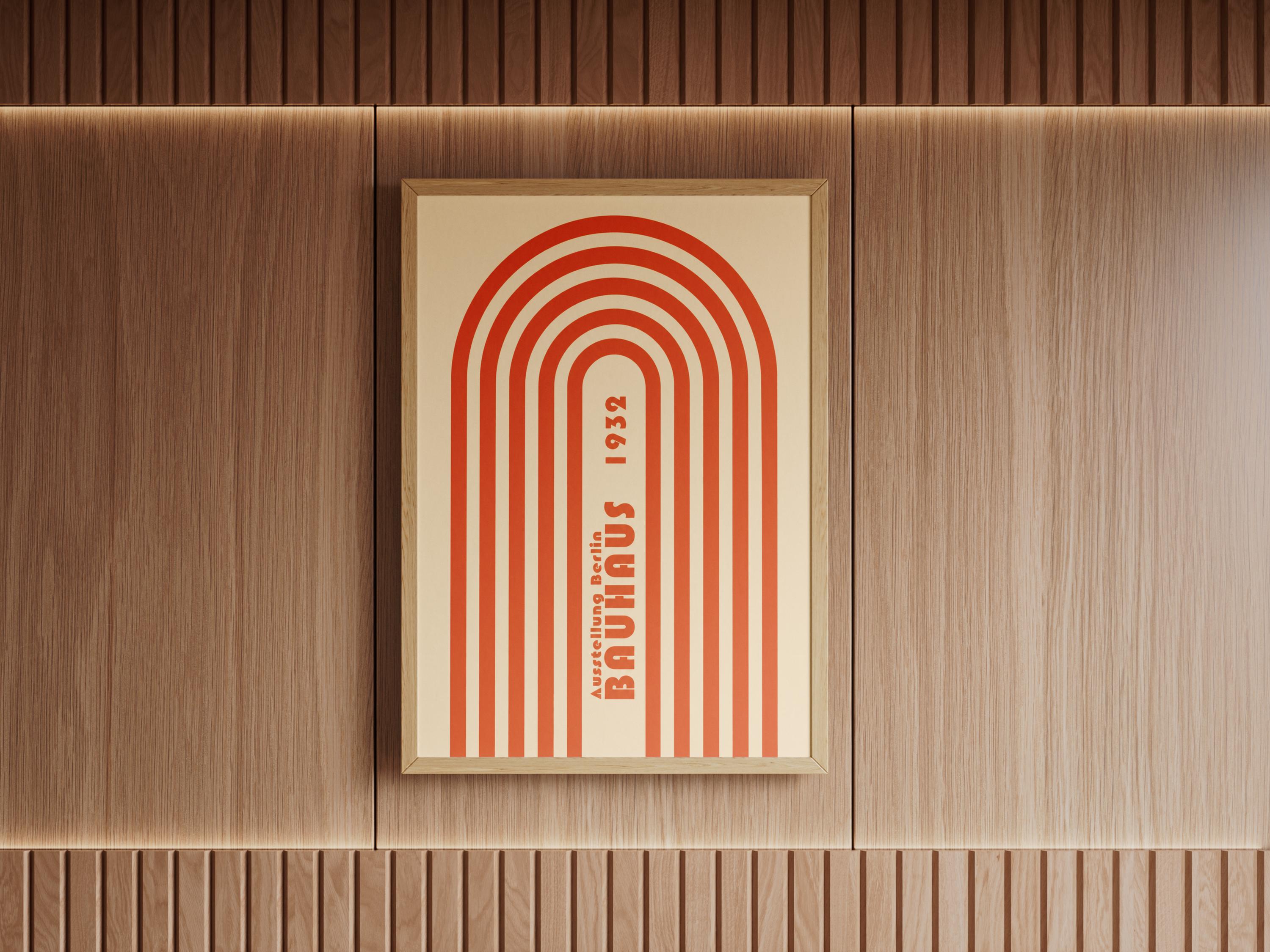 Bauhaus 1932 Poster Geometric Arch Print Minimalist Wall Art Modern ...