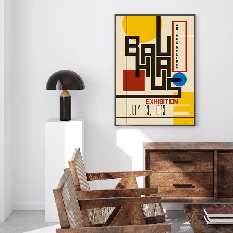 Bauhaus Poster Bauhaus Exhibition Poster I by Martin Geller - Etsy