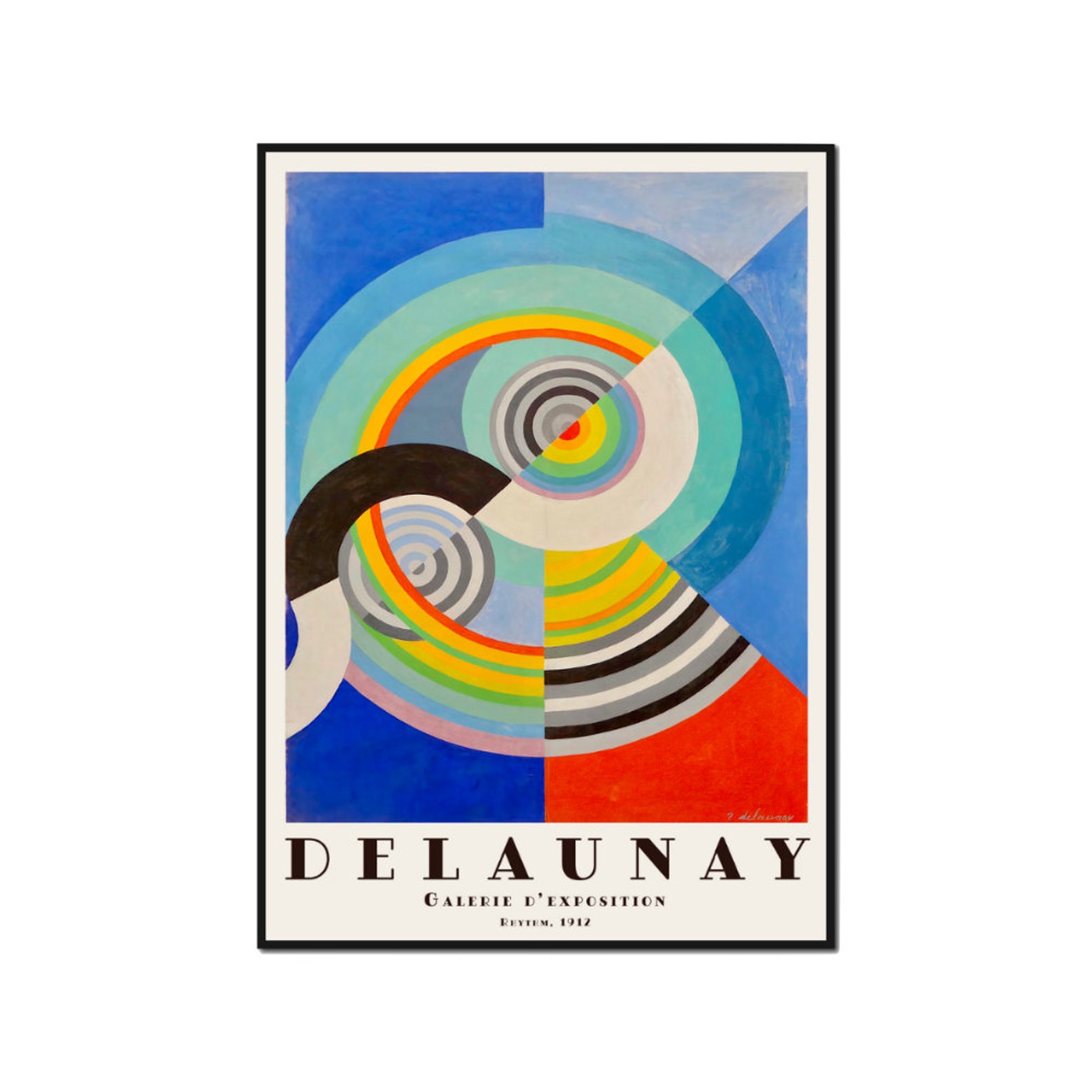 Robert delaunay rhythm 1912 kunstplakat auf premium papier etsy