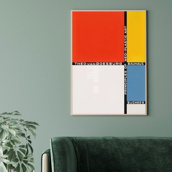 Bauhaus Poster, Theo Van Doesburg, Neo-plastic Art, Bauhaus Design