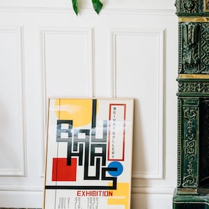 Affiche Bauhaus, Bauhaus Exhibition Poster I, par Martin Geller, Poster Bauhaus, Art abstrait, Impression d'art sur papier de qualité musée image 6