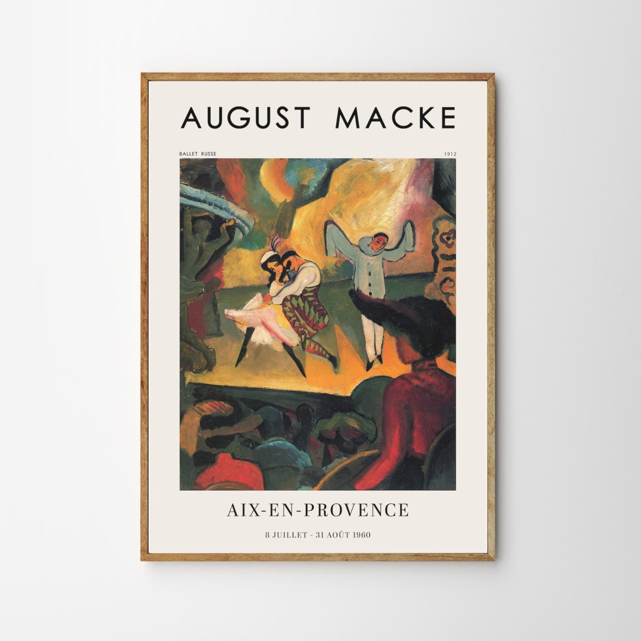 August Macke, Ballet Russe, 200G Art Poster On Premium Paper