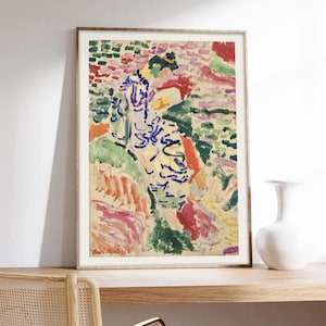 Cartel de Matisse, La mujer japonesa a la orilla del agua, Henri Matisse, Arte abstracto, Impresión artística sobre papel de calidad de museo