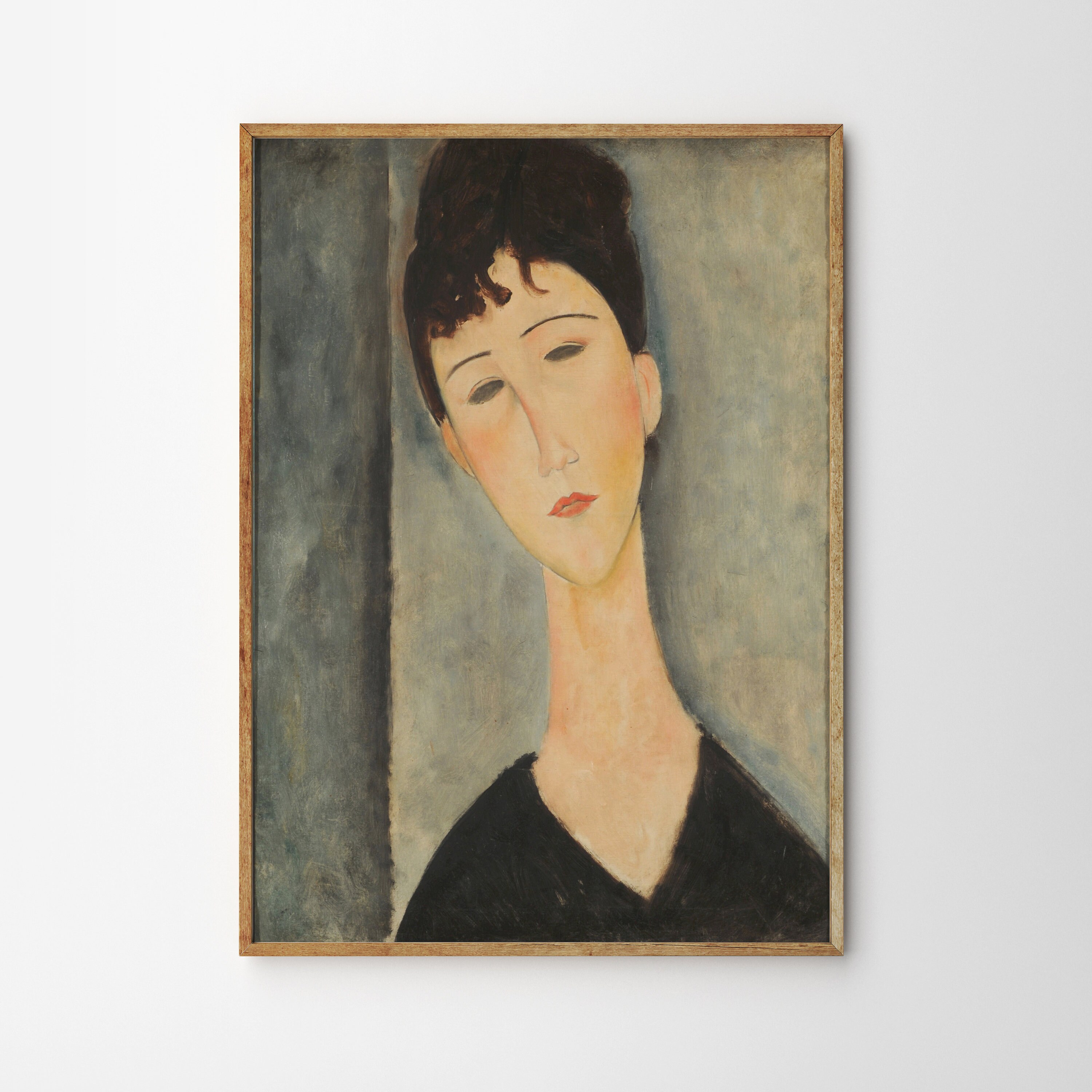 Modigliani Poster, Modern Art, Figure of Woman, Amedeo Modigliani ...