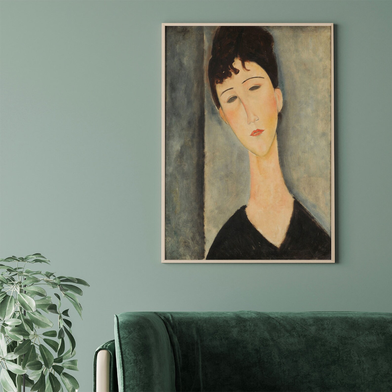 Modigliani Poster, Modern Art, Figure of Woman, Amedeo Modigliani ...