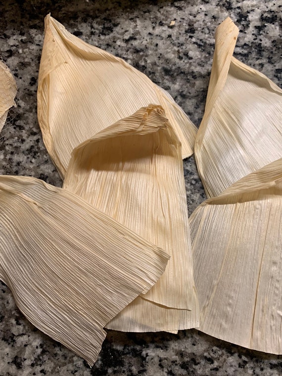 Organic Hand Cut Corn Husks for Tamales or Craft Projects. Package