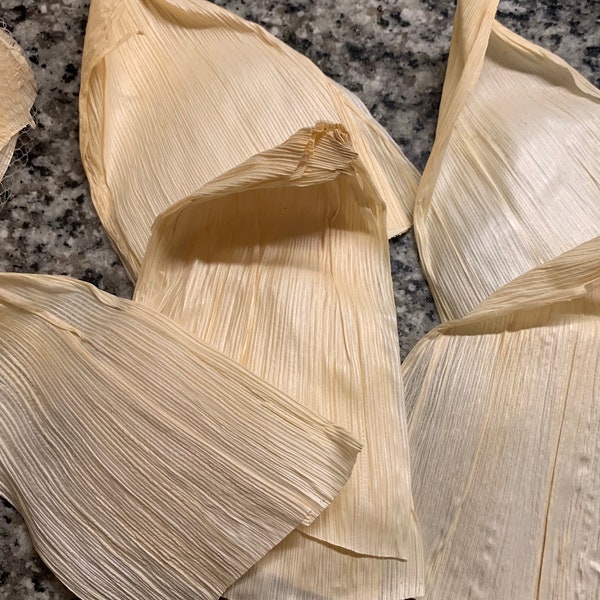 Organic hand cut corn husks For tamales or craft projects. Package of 10 dozen (120 husks!)