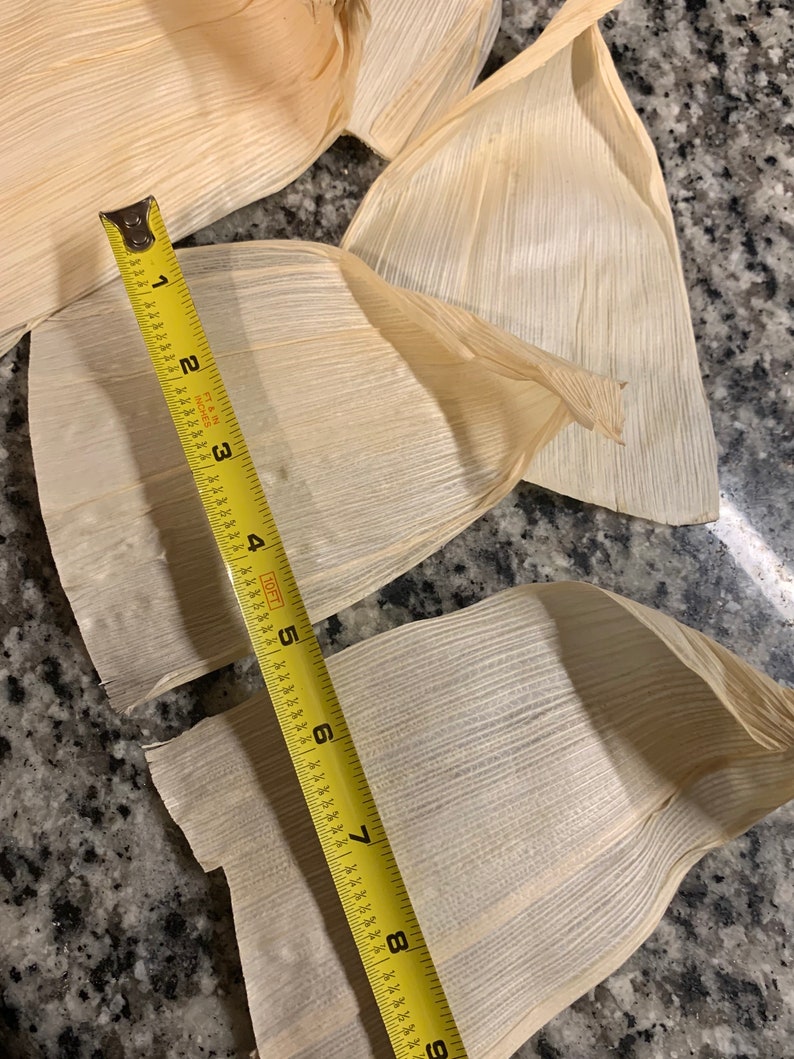 Organic Hand Cut Corn Husks for Tamales or Craft Projects. Package of
