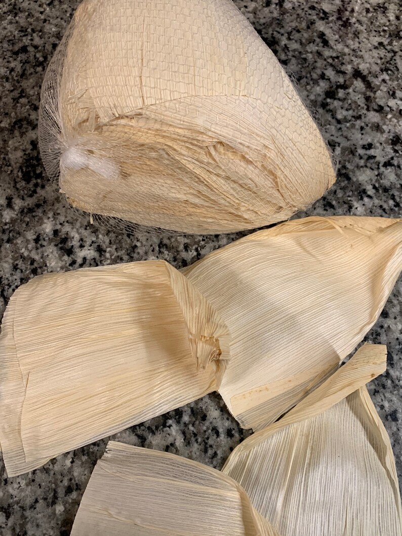 Organic Hand Cut Corn Husks for Tamales or Craft Projects. Package of