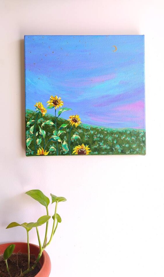 Sunflower Painting Etsy