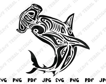 Free Free 67 Tribal Hammerhead Shark Svg SVG PNG EPS DXF File