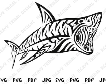 Shark SVG, Tribal Shark, Tribal Shark SVG, Hawaiian Tribal Svg, Hawaii Shark  SVG, Tribal Svg, Maori Svg, Hawaii Svg, Hawaiian Shark Svg - Etsy