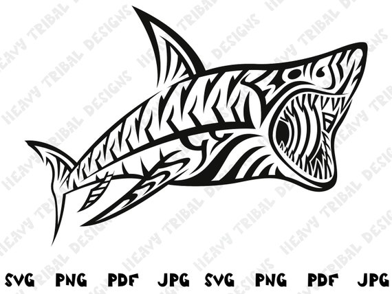 Shark SVG, Tribal Shark, Tribal Shark SVG, Hawaiian Tribal Svg, Hawaii Shark  SVG, Tribal Svg, Maori Svg, Hawaii Svg, Hawaiian Shark Svg - Etsy