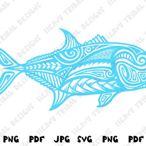 Ulua SVG, Giant Trevally svg, Ulua Fish, Ulua, Tribal svg, Maori svg, Hawaiian Tribal svg, Hawaii Fishing svg, Hawaiian Fish svg, Fish svg
