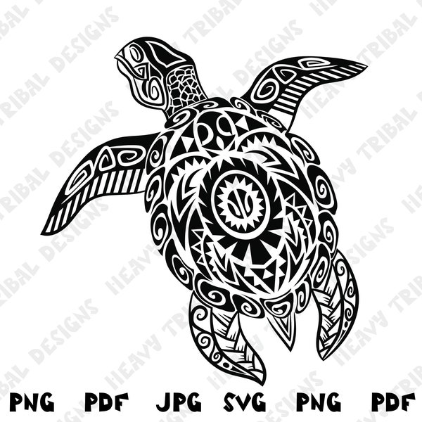 Tribal Sea Turtle SVG, Sea Turtle SVG, Sea Turtle PNG, Hawaiian Sea Turtle svg,  Tribal svg, Maori svg, Maori, Hawaii svg, Honu svg