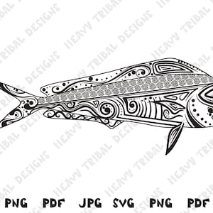 Mahi Mahi SVG, Mahi Mahi PNG, Mahi svg, Hawaiian Tribal svg, Maori svg, Tribal svg, polynesische SVG, Hawaii svg, Hawaiianische svg