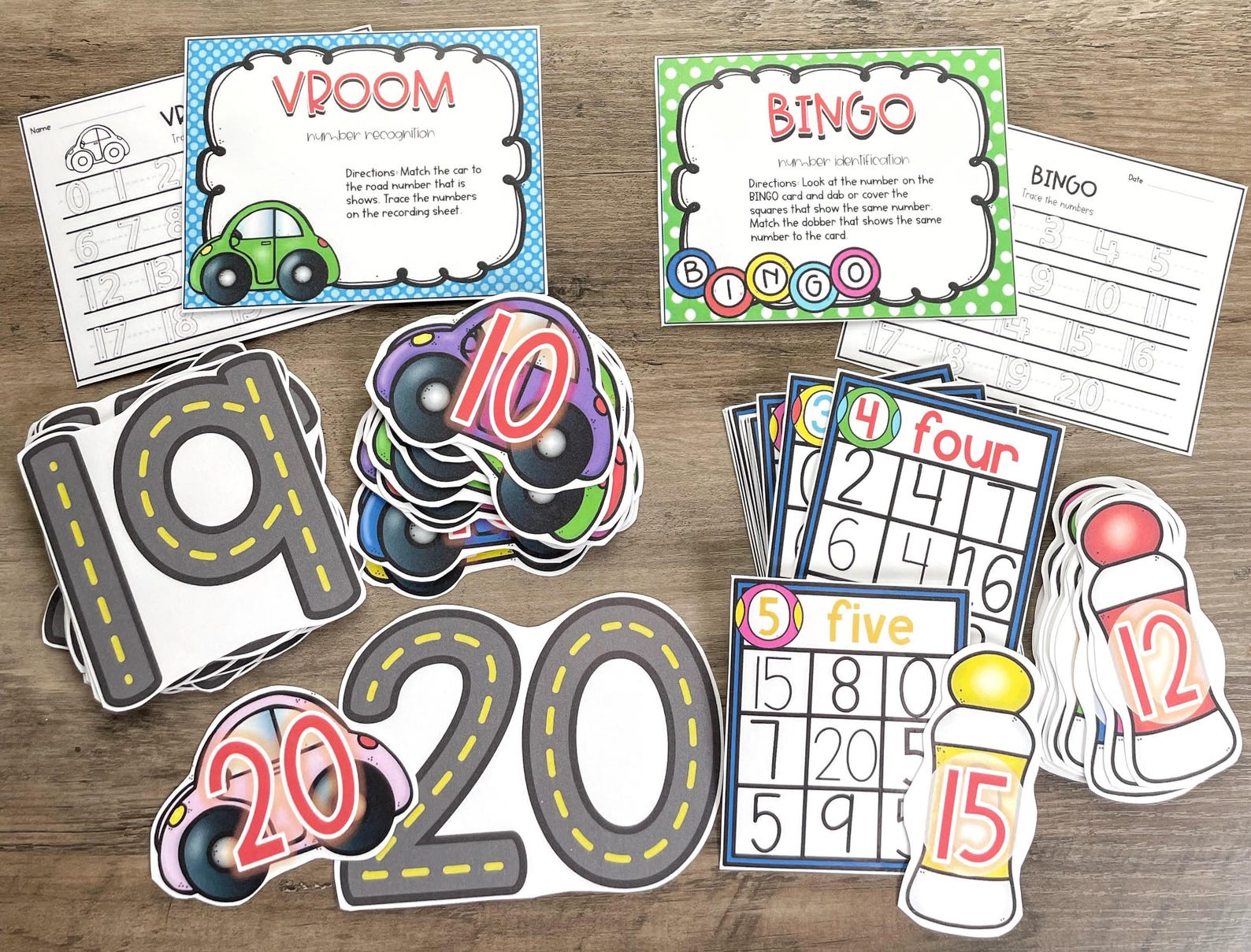 Kindergarten Math Task Box Centers: Counting, Number Recognition - Etsy