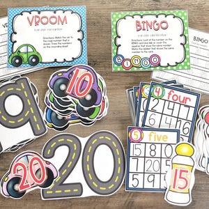 Kindergarten Math Task Box Centers & Learning Activities Counting ...