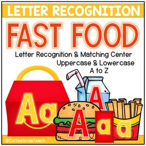 Actividad de aprendizaje Montessori para preescolar y jardín de infantes Reconocimiento de letras mayúsculas y minúsculas Centro de correspondencia de letras Actividad del alfabeto Caja de tareas