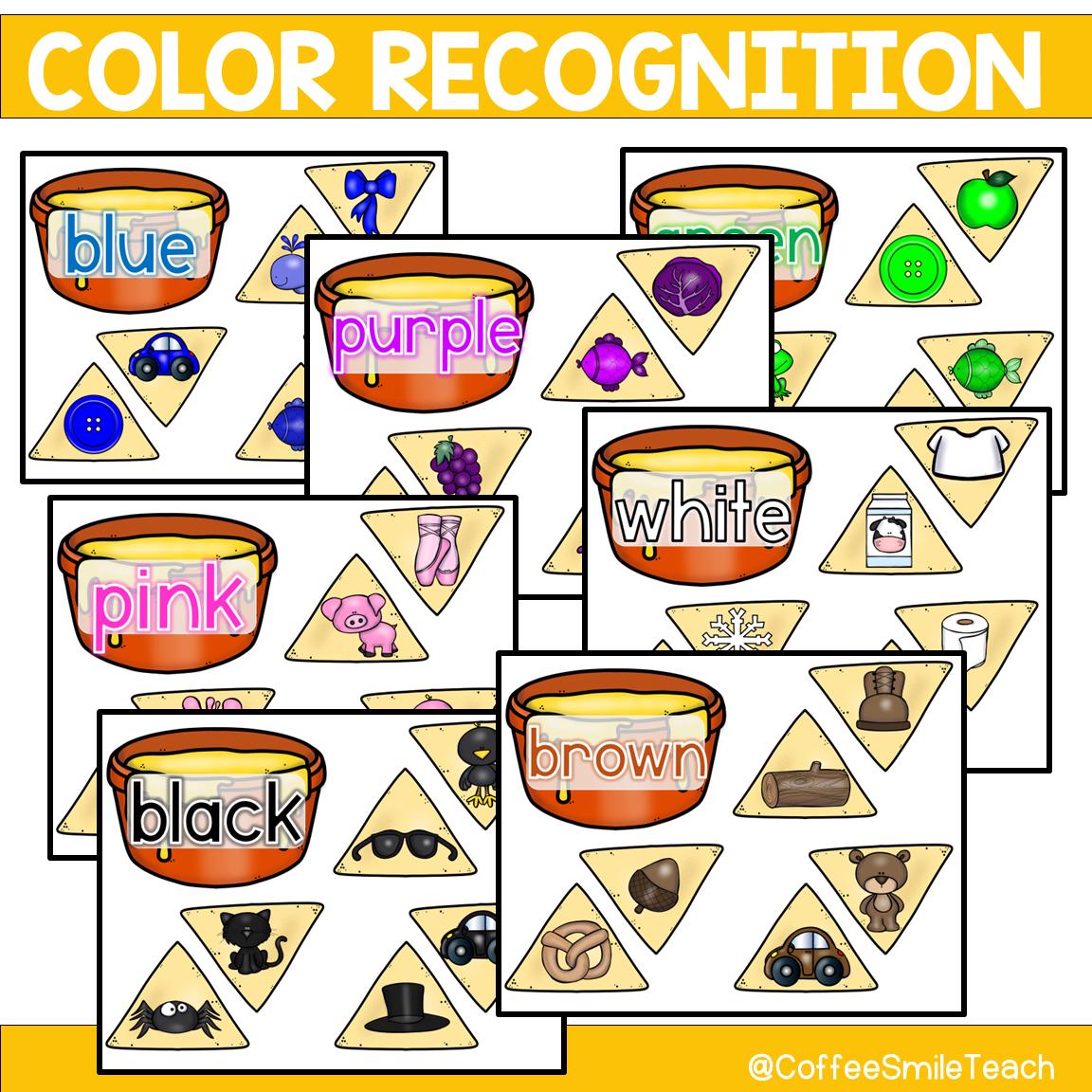 Printable Color Sorting and Matching Game Preschool Early Childhood ...