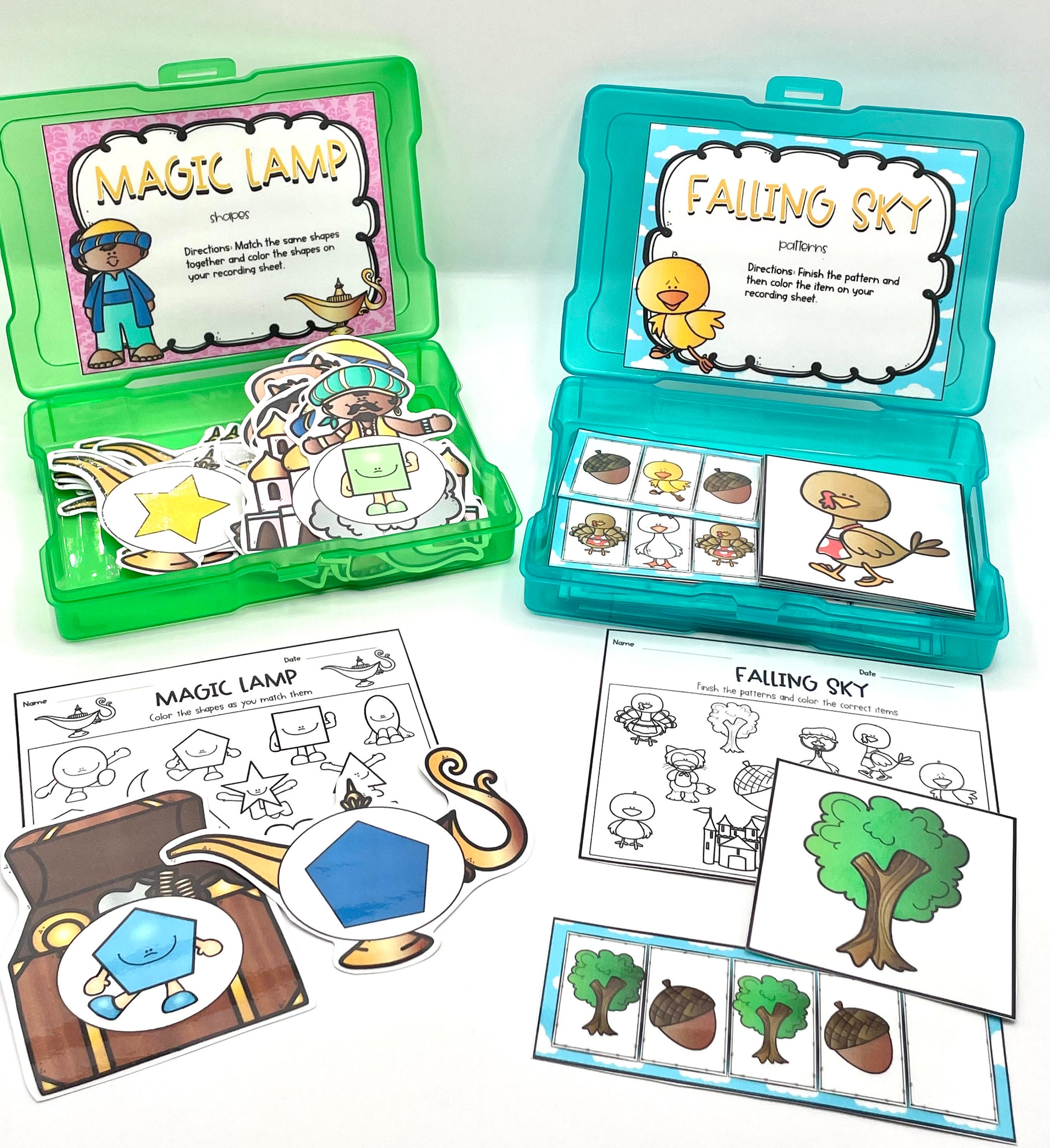 Prek Fairy Tale Themed Preschool Math & Literacy Task Box Centers ...