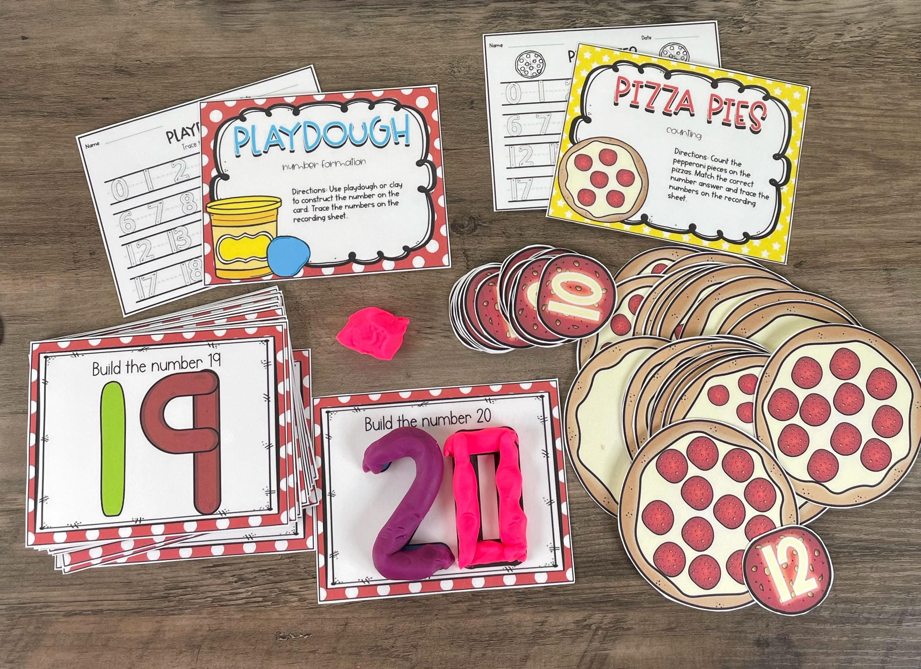 Kindergarten Math Task Box Centers: Counting, Number Recognition - Etsy