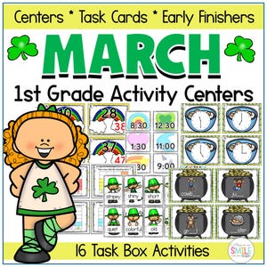 Centra voor wiskunde en alfabetisering 1e klas St. Patrick's Day (pdf-download)
