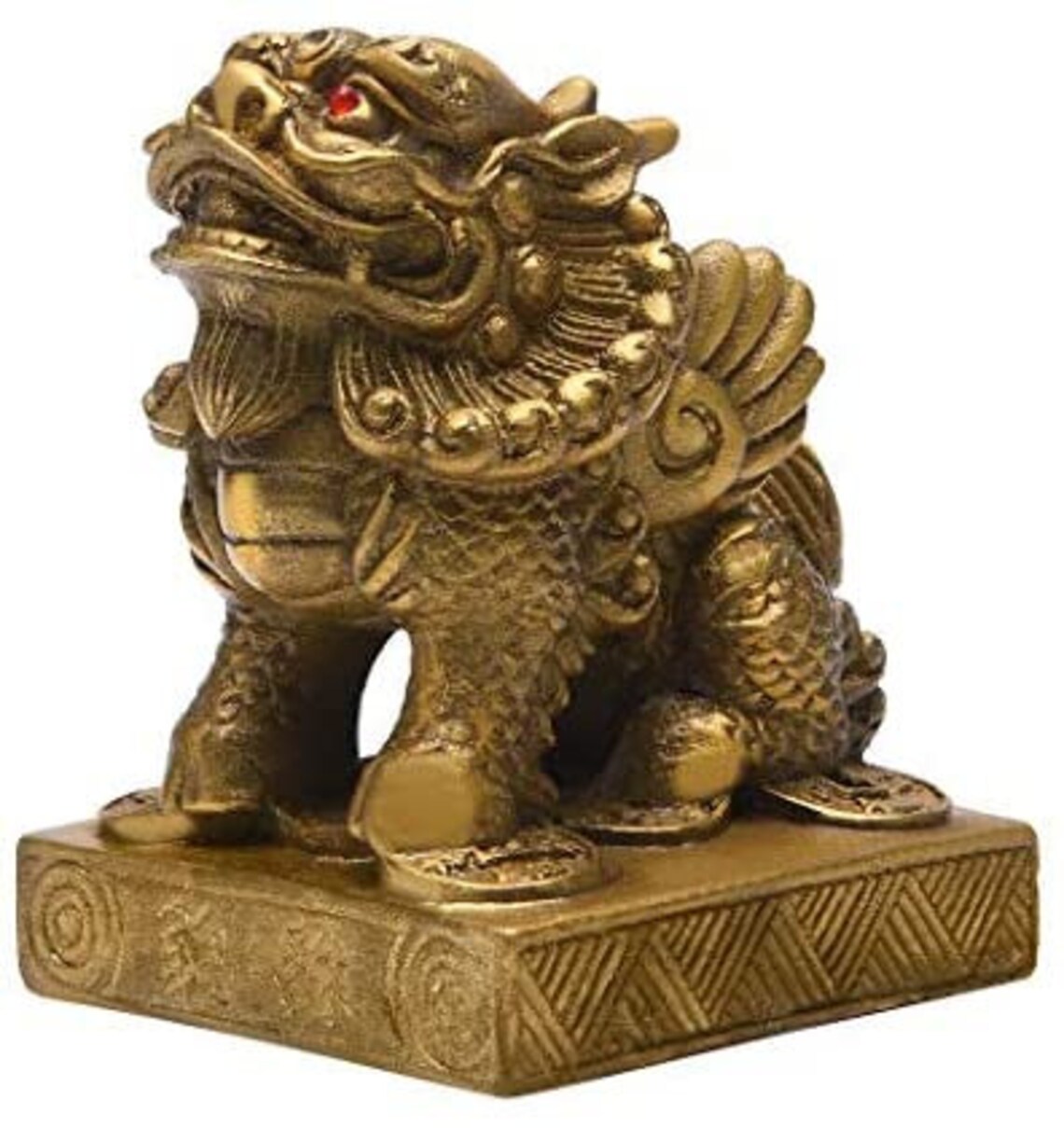 Statue Pi Yao 3.5H Dragon Avatar Figurine for Wealth Luck Etsy