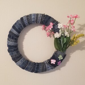 Denim Wreath