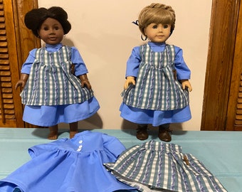 Replica Addy Work dress for dolls, 18” doll clothes, 18 inch doll dress, 1850’s doll dress for dolls like Addy Walker, fits American Girl