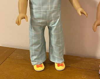 Kit’s Chicken Keeping overall replica sewing, 18 inch doll Overalls sewing pattern, PDF digital download pattern for 18” dolls,
