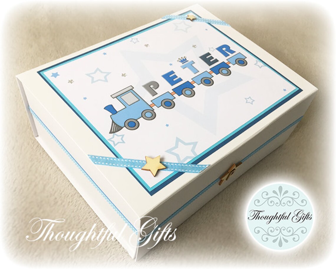 Personalised Baby Boy Keepsake Box New Baby Keepsake Box Etsy UK