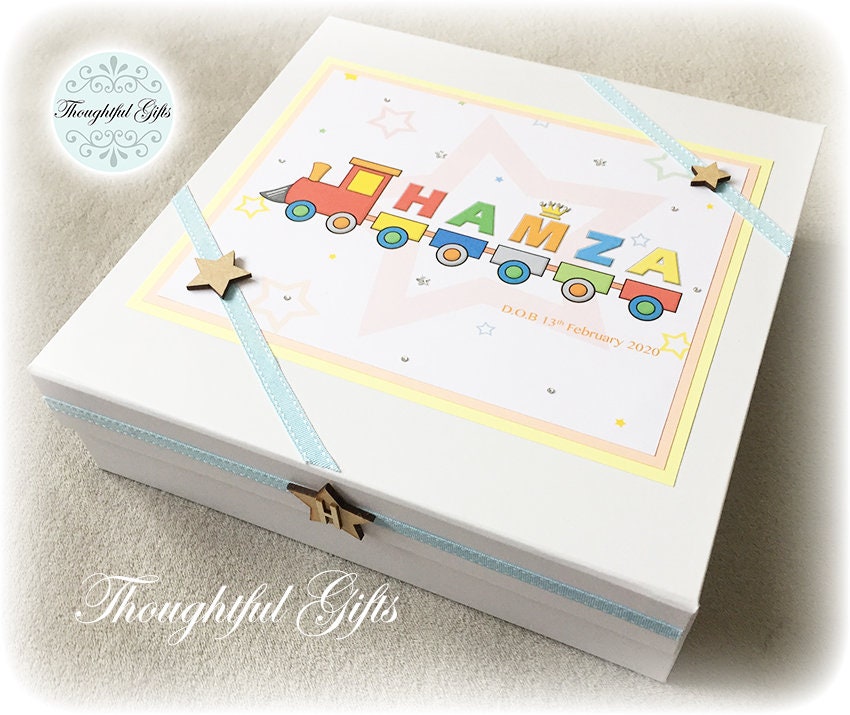 Personalised Baby Boy Keepsake Box New Baby Keepsake Box Etsy UK