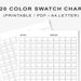 3 Color Blends Combination Chart Sheet Printable PDF (Download Now) - Etsy
